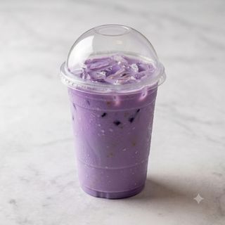 Tè con latte al taro