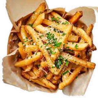 Patatas Fritas Con Ajo Y Parmesano