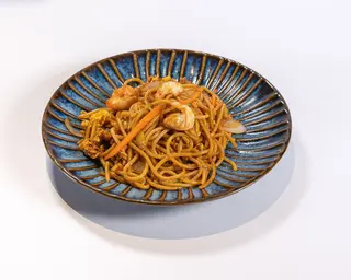 Spaghetti con gamberi