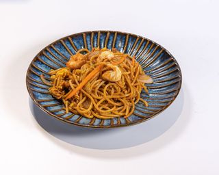 Spaghetti con gamberi