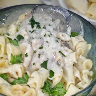 Pennette panna e prosciutto