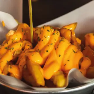 Patatas con queso