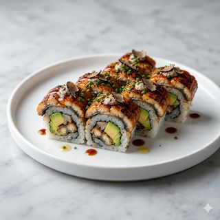 Uramaki Unagi Roll Con Trufa (8 Uds.)