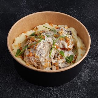 Картопляне пюре з фрикадельками з грибами (240г)