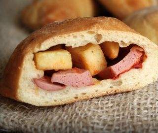 Panzerotto al forno würstel