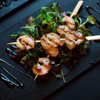 Brochettes crevettes 