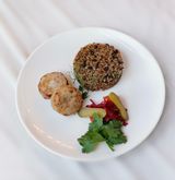 Chicken cutlets with buckwheat