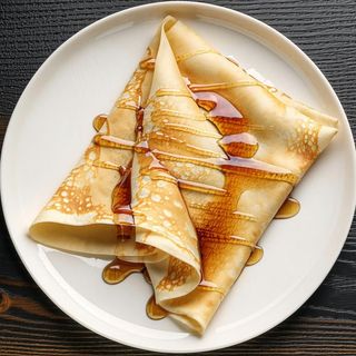 Crepes con sciroppo di acero