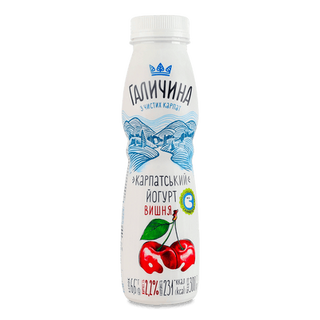 Йогурт «Галичина» «Карпатський» вишня 2,2% (300г)