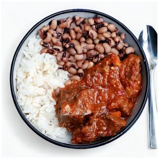 Rice Beans With Stew