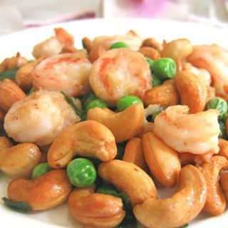 Gambas Salteadas Con Anacardos
