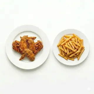 Alitas De Pollo Con Patatas