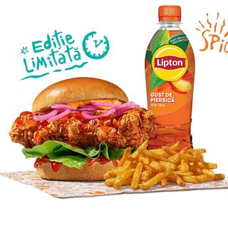 Spicy Red Hot Honey Sandwich Large Meal