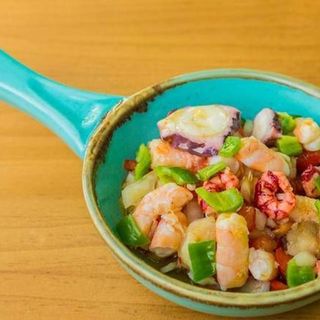 Salpicón de Pulpo y Langostinos