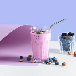 Blueberry Milkshake (500ml)