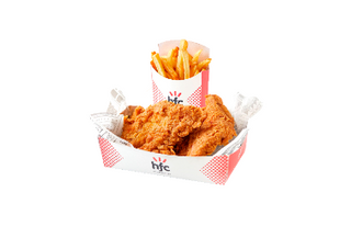 2 Tiras de Pollo + Patatas Fritas