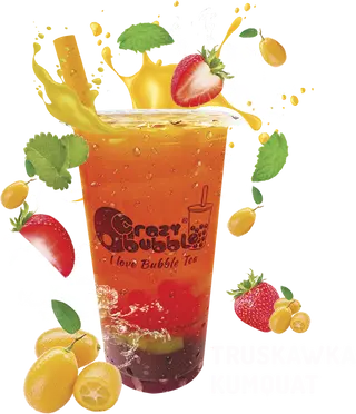Buble Tea truskawka-kumquat