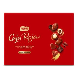 Delicioso surtido 21 bombones "Caja Roja "