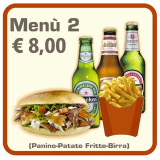 Menù panino Kebab Birra
