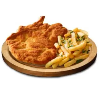 Milanesa Ternera Con Patatas