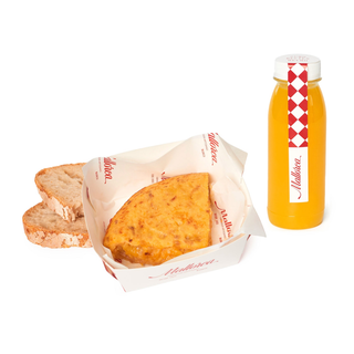 Desayuno pincho de tortilla