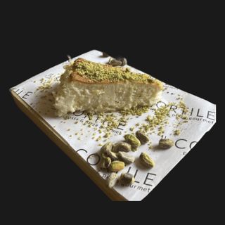 Tarta Cheesecake con Polvo de Pistacho