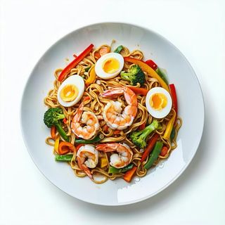 173 Noodles saltati con frutti di mare