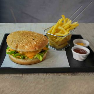 double MR-Krabs burger