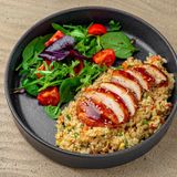 Bento pranz rice and chicken 