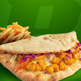 Makloub Crevettes Panées