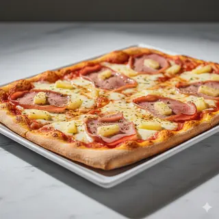 Pizza Hawaiana 30 Cm. X 40 Cm.