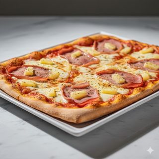 Pizza Hawaiana 30 Cm. X 40 Cm.