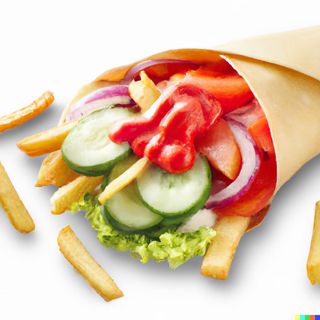 Вегетариански дюнер голям