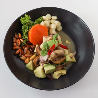 Ceviche de Cogumelos e Abacate