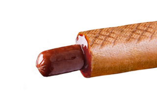 Хот-дог Баварська сосиска (темна булка)