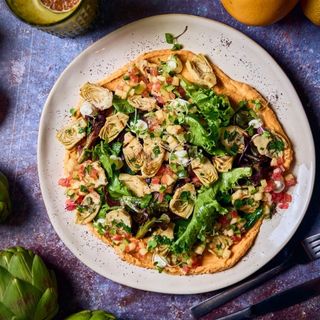 Artichoke With Goat Cheese And Lime Yogurt