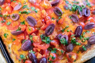 Pachino e olive 1/4 teglia