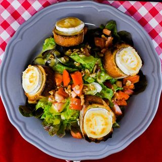 Salade chèvre chaud