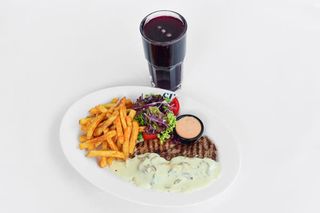 Mushroom Beef Steak Combo