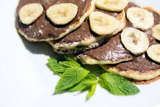 PanKejk z Nutellą i bananami 