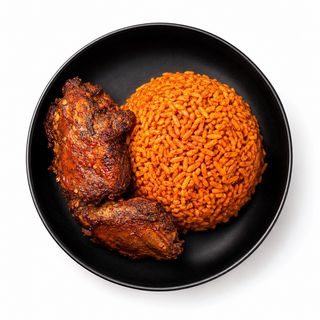 Mini Smoky Jollof & Grilled Chicken