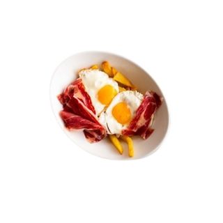 Huevos Estrellados Con Jamón
