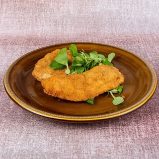 Şniţel pané din piept de pui