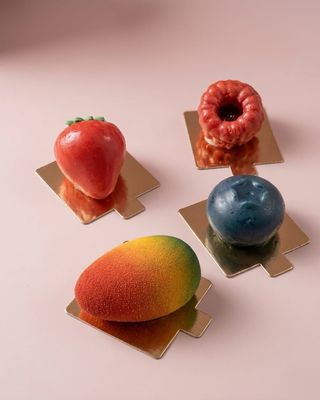 Box frutta realistica 4 pezzi