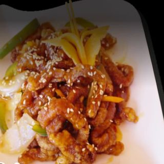 84.Ternera Crujiente Con Salsa Agripicante