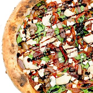 Піца вегетаріанська з тофу та артишоками