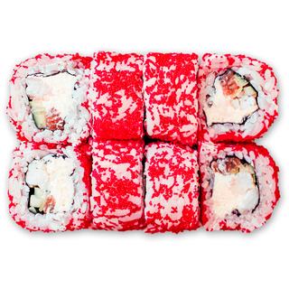 Californa with salmon and shrimps / კალიფორნია ორაგულით