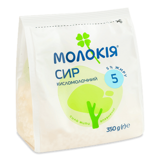 Сир кисломолочний «Молокія» 5% (350г)