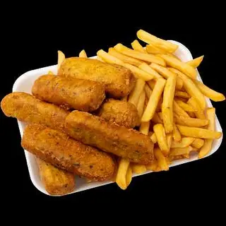 CHURROS PESCADO CON PAPAS