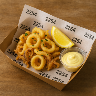 Calamarcitos  Andaluza con Mayonesa de Bergamota